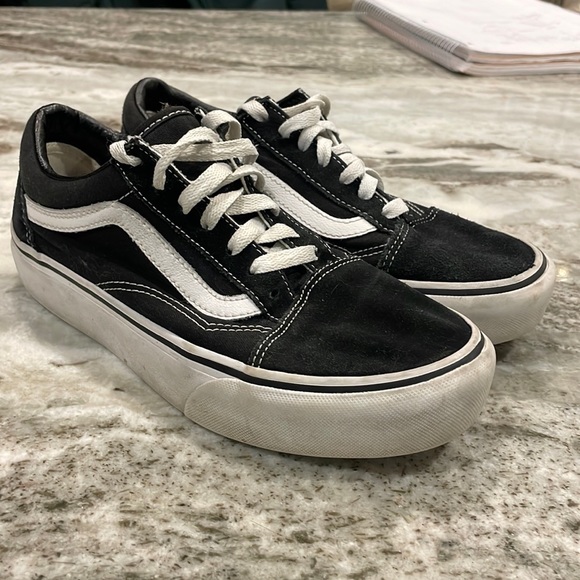 Black Platform Vans - Picture 1 of 6